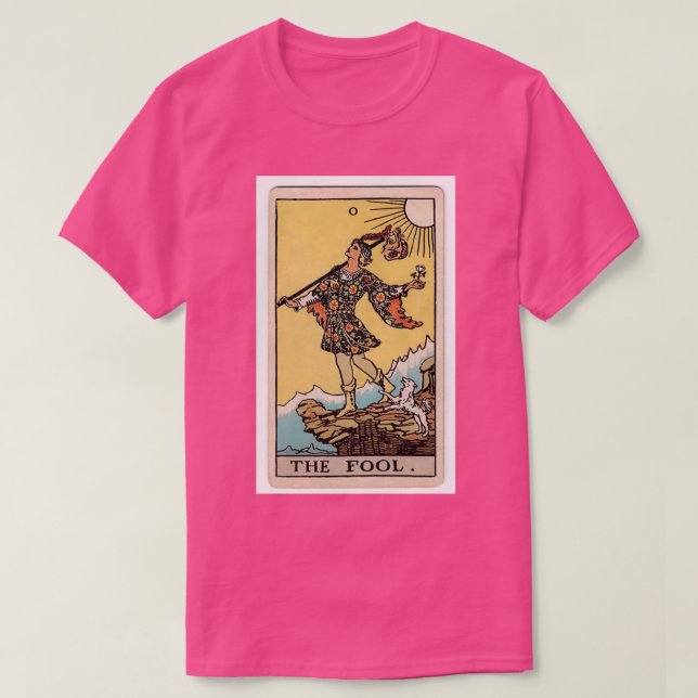 The Fool Tarot light coloured version T-Shirt (Design Front)