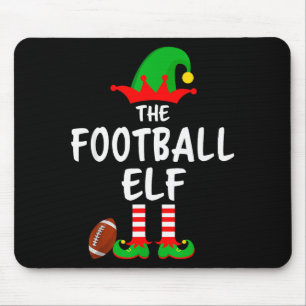 The Football Elf Matching Family Christmas  Mouse Pad