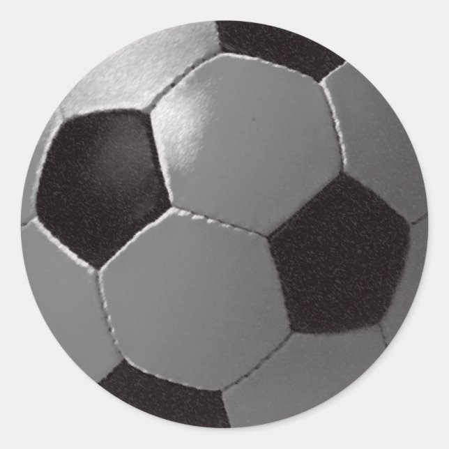 The football game classic round sticker (Front)