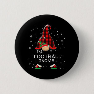 The Football Gnome Christmas Party Matching Family 2 Inch Round Button