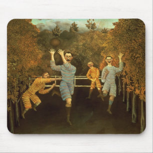 The Football players,1908 (oil on canvas) Mouse Pad