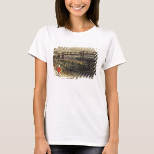 The Footbridge (Landscape with Red Cloak) (w/c and T-Shirt