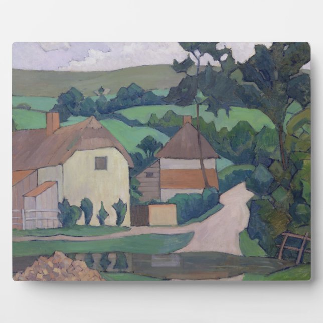 The Ford (oil on canvas) Plaque (Front)
