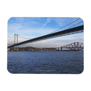 The foreground Forth Road Bridge is a suspension b Magnet