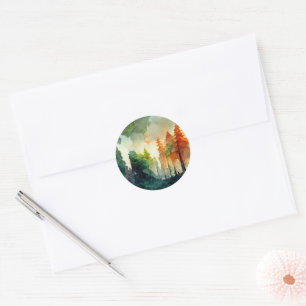 The Forest (nature) Classic Round Sticker