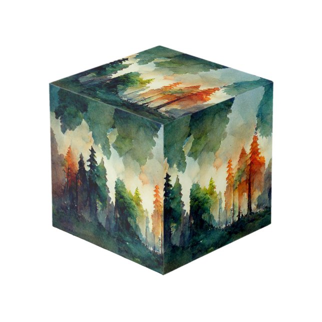 The Forest (nature) Cube (Front Angled)