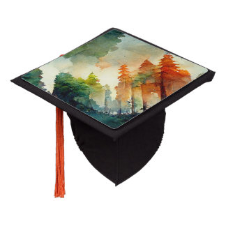 The Forest (nature) Graduation Cap Topper