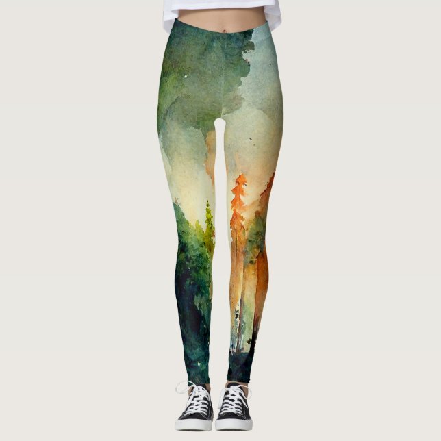 The Forest (nature) Leggings (Front)