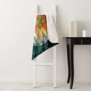 The Forest (nature) Sherpa Blanket
