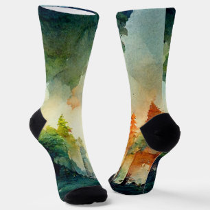The Forest (nature) Socks