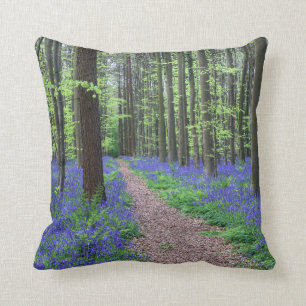 The Forest of Halle Halle, Belgium Throw Pillow