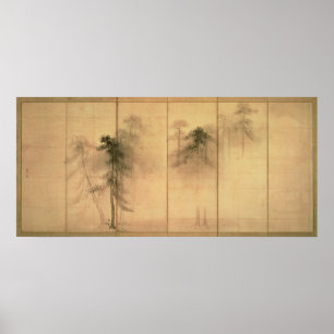 The forest of pines poster