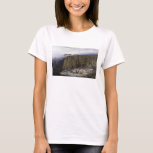 The Forest of Valdoniello, Corsica, 1869 (oil on c T-Shirt