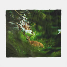 The Forest Prince Fleece Blanket
