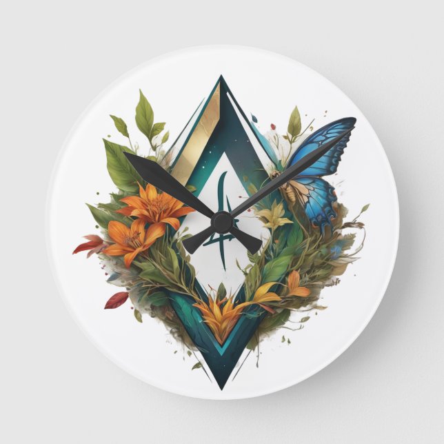 the forest song-2 round clock (Front)