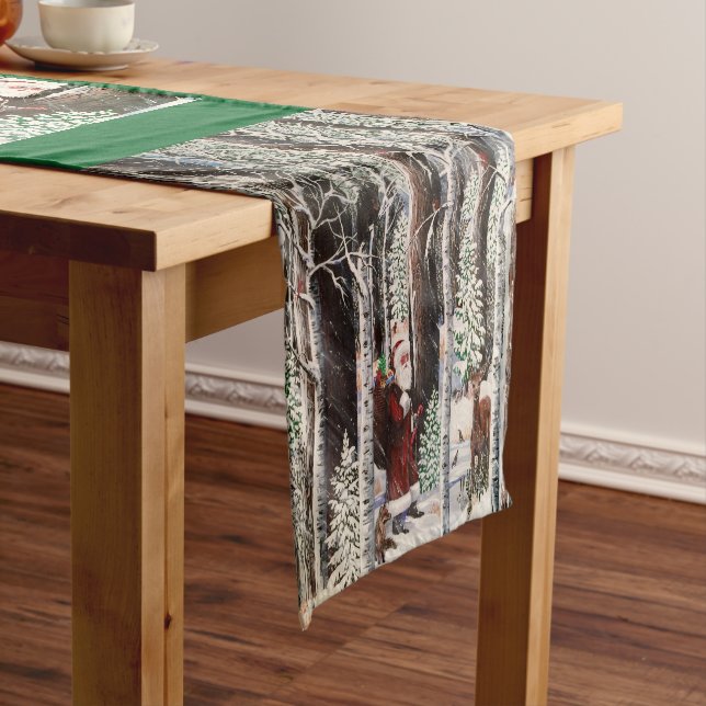 The Forest Visitor Tablerunner Short Table Runner (In Situ)