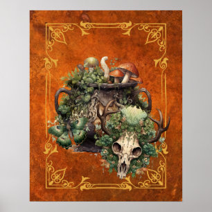 The Forest Witch's Cauldron   Digital Art Poster
