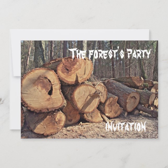 The forest's party, invitation (Front)
