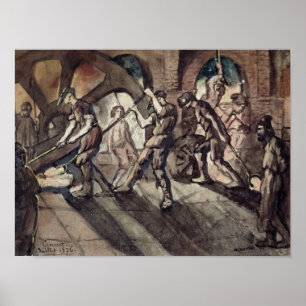 The Forge at Creusot in 1836 Poster
