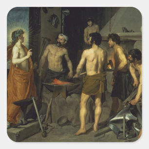 The Forge of Vulcan, 1630 Square Sticker