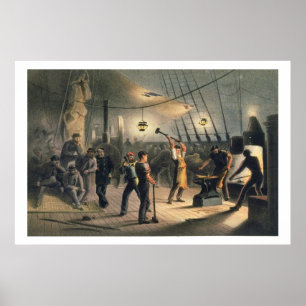The Forge on Deck of the Great Eastern, night of A Poster