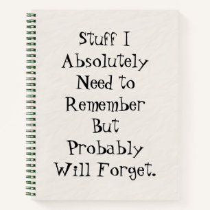 The Forgetful Friend: To-Do List Teal Notebook