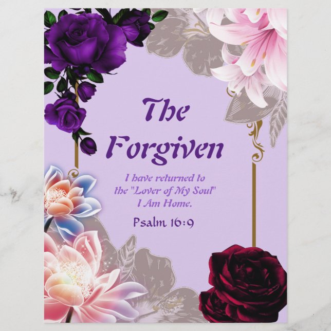 The Forgiven Part 1 Personalized Paper (Front)