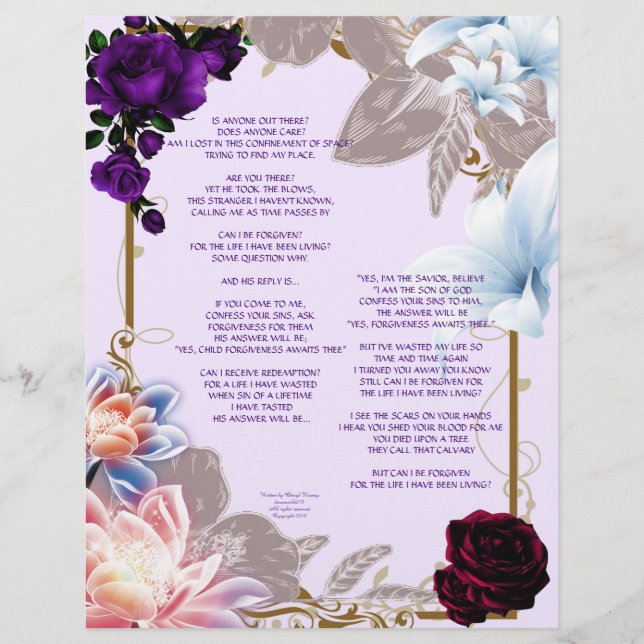 The Forgiven Personalized Paper (Front)