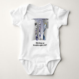 The Fork Police Funny Cartoon Gifts & Collectibles Baby Bodysuit