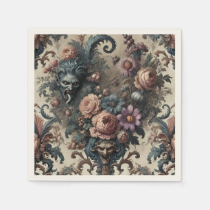 The Formal Fiends – Gothic Floral Design Napkin
