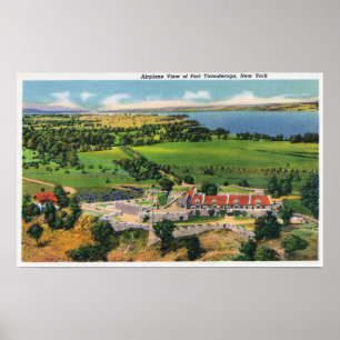The Fort, Lake Champlain in Distance Poster