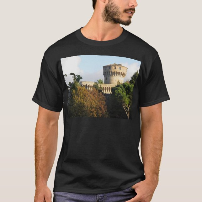 The Fortezza Medicea of Volterra, Tuscany, Italy T-Shirt (Front)