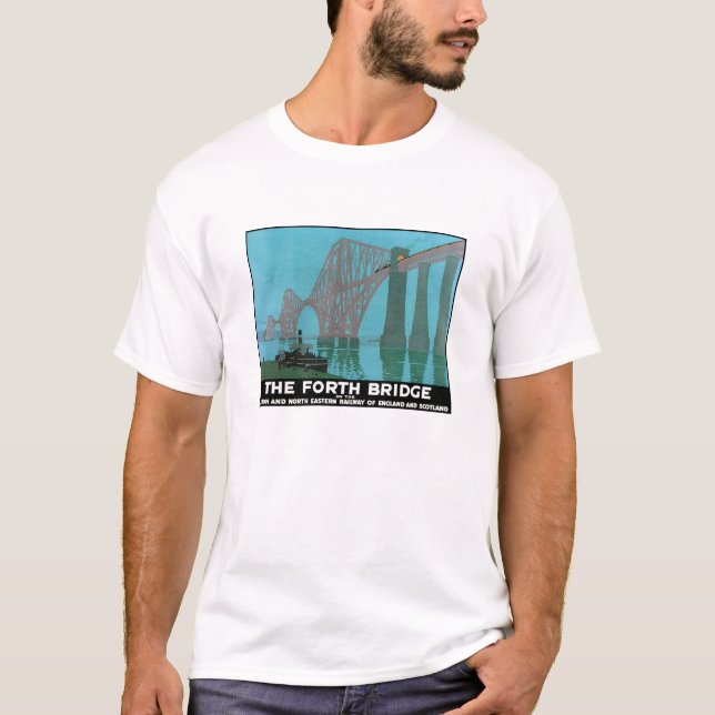 The Forth Bridge - North Eastern Railway T-Shirt (Front)