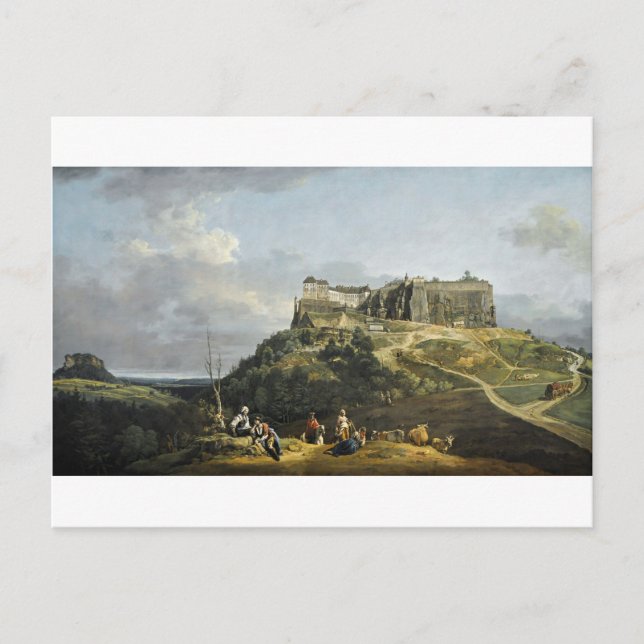 The Fortress of Konigstein by Bernardo Bellotto Postcard (Front)