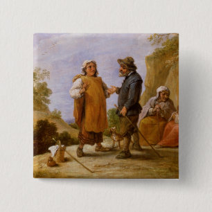 The Fortune Teller 2 Inch Square Button