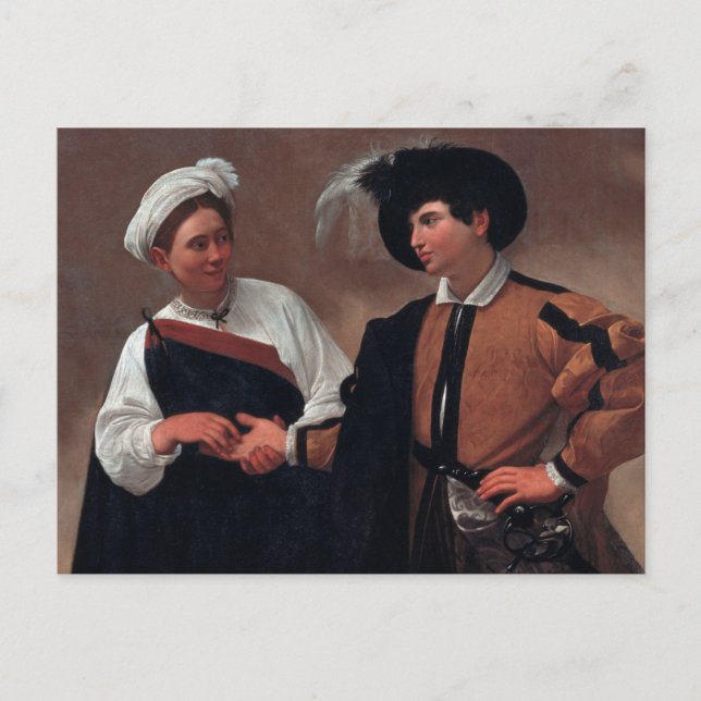 The Fortune Teller by Caravaggio Postcard (Front)