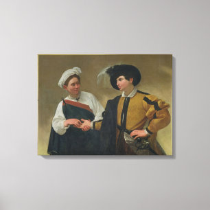 The Fortune Teller (La Buona Ventura), c.1594 Canvas Print