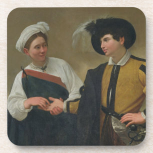 The Fortune Teller (La Buona Ventura), c.1594 Coaster