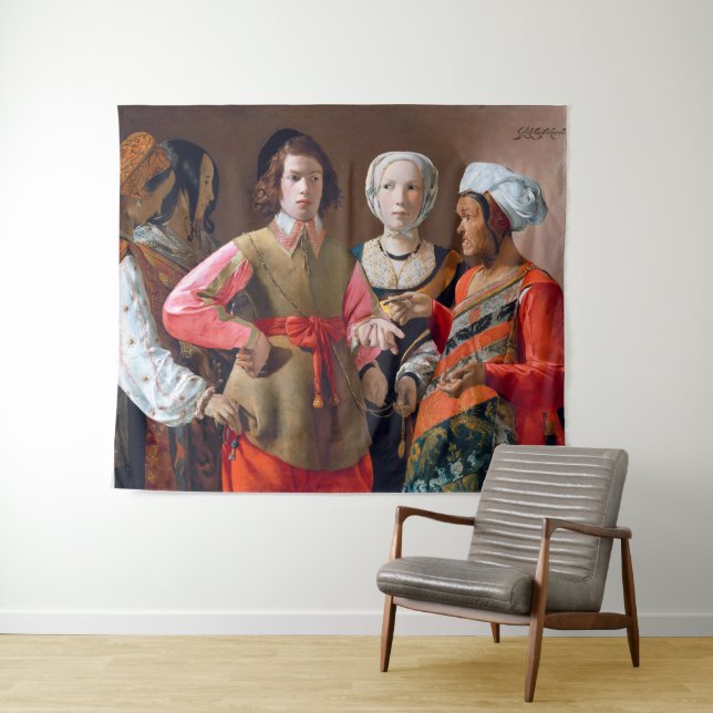 The Fortune Teller, La Tour Tapestry (In Situ (Horizontal))