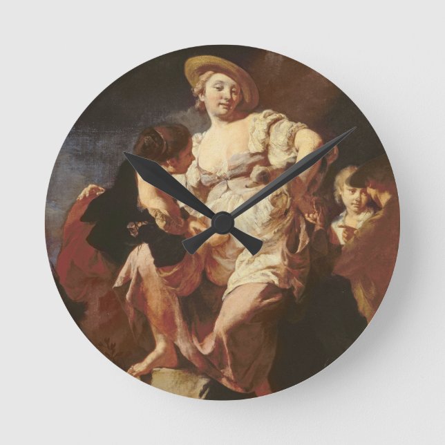 The Fortune-teller (L'Indivona), 1740 Round Clock (Front)