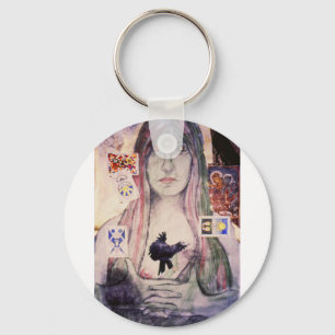 The Fortune Teller, orignial art by Brad Ashlock Keychain