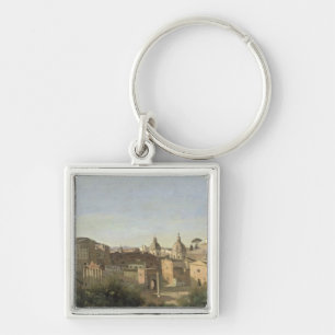 The Forum seen from the Farnese Gardens Keychain