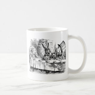 Thé fou Alice dans la tasse du pays des merveilles