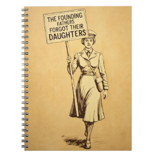 The Founding Fathers Suffragette Protest Art Notebook