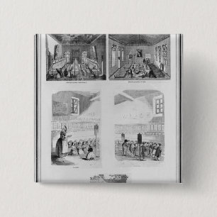 The foundling home 2 inch square button