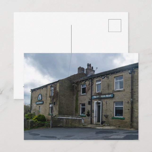 The Fountain Head Inn, Halifax Holiday Postcard (Front/Back)