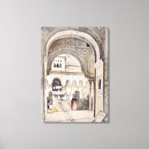 The Fountain of the Lions, from the Hall of the Ab Canvas Print