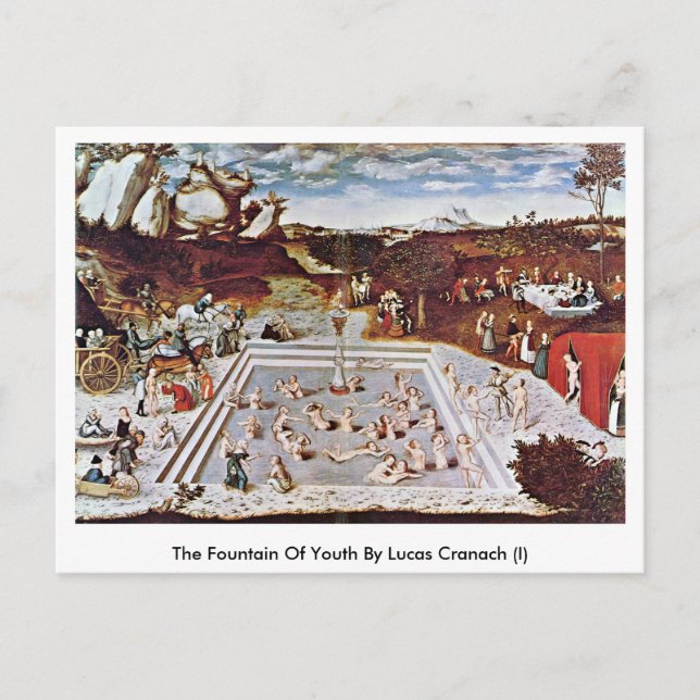 The Fountain Of Youth By Lucas Cranach (I) Postcard (Front)
