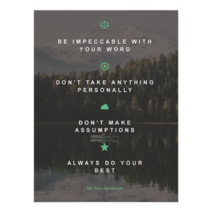 The four agreement poster