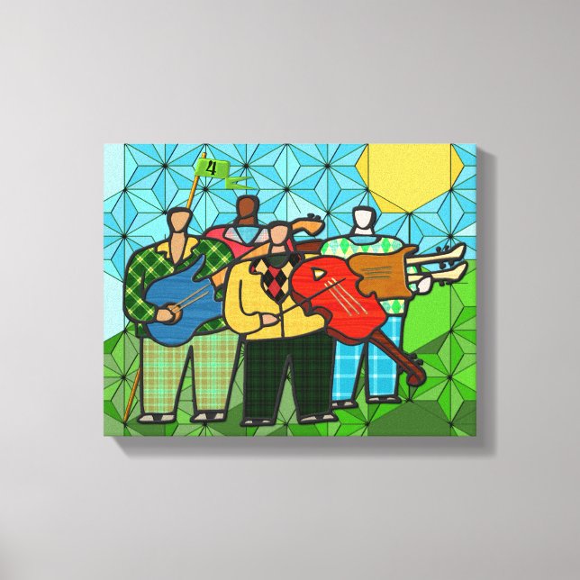 The Four Duffers (Stretched Canvas Print) (Front)